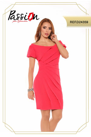 Ref. 003 -D24359 Vestido Corto Casual Americano - Ropa Colombiana