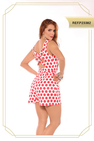 Ref. 003 -P23382 Enterizo Short Americano De Fiesta - Ropa Colombiana