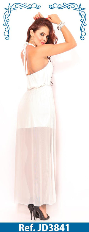Ref. 003 -JD3841 VESTIDO AMERICANO LARGO - Ropa Colombiana