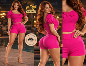 Ref. 018 -11952 Conjunto colombiano short - Ropa Colombiana