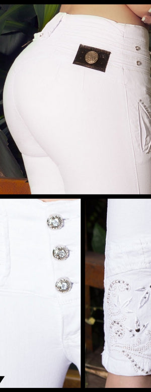 Ref. 014 -7638 Jean Sexy Talle Alto - Ropa Colombiana