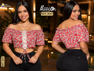 Ref. 015 -1647 Blusa Dama Juvenil - Ropa Colombiana