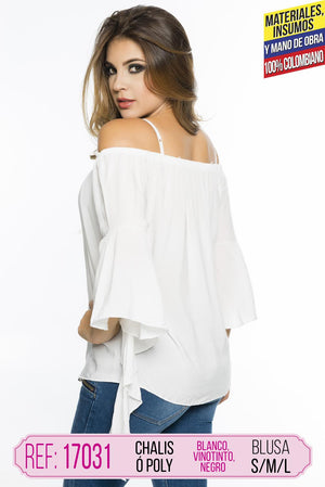 Ref. 004 -17031 BLUSA COLOMBIANA DAMA - Ropa Colombiana
