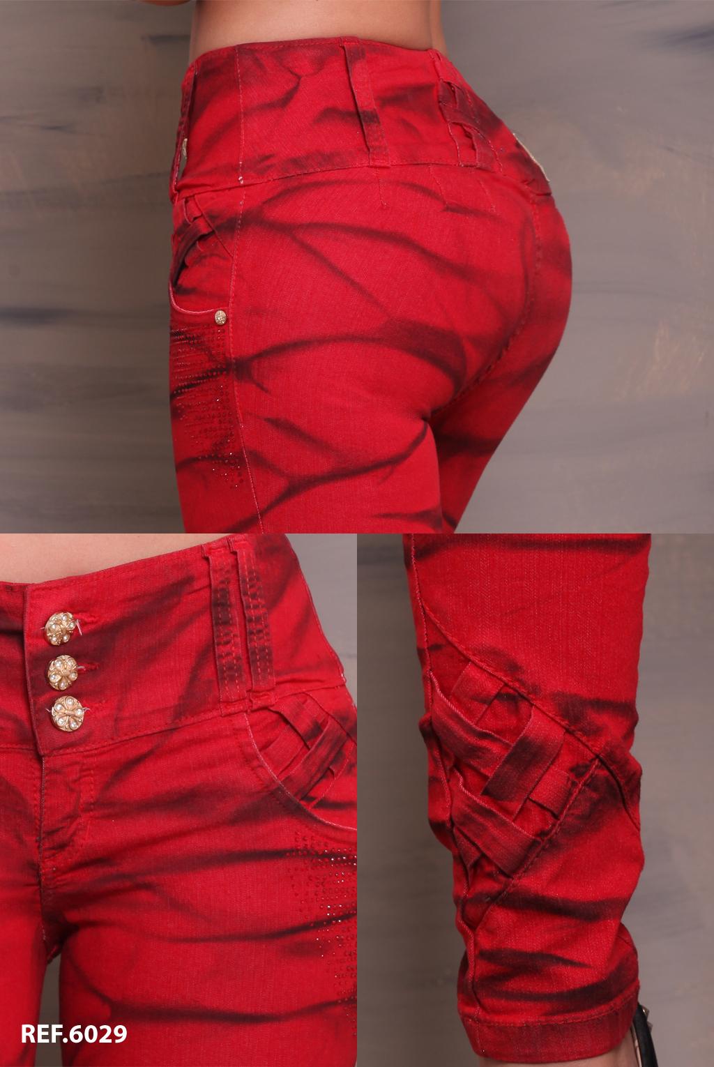 Ref. 006 -6029 Jean Colombiano Levantacola - Ropa Colombiana