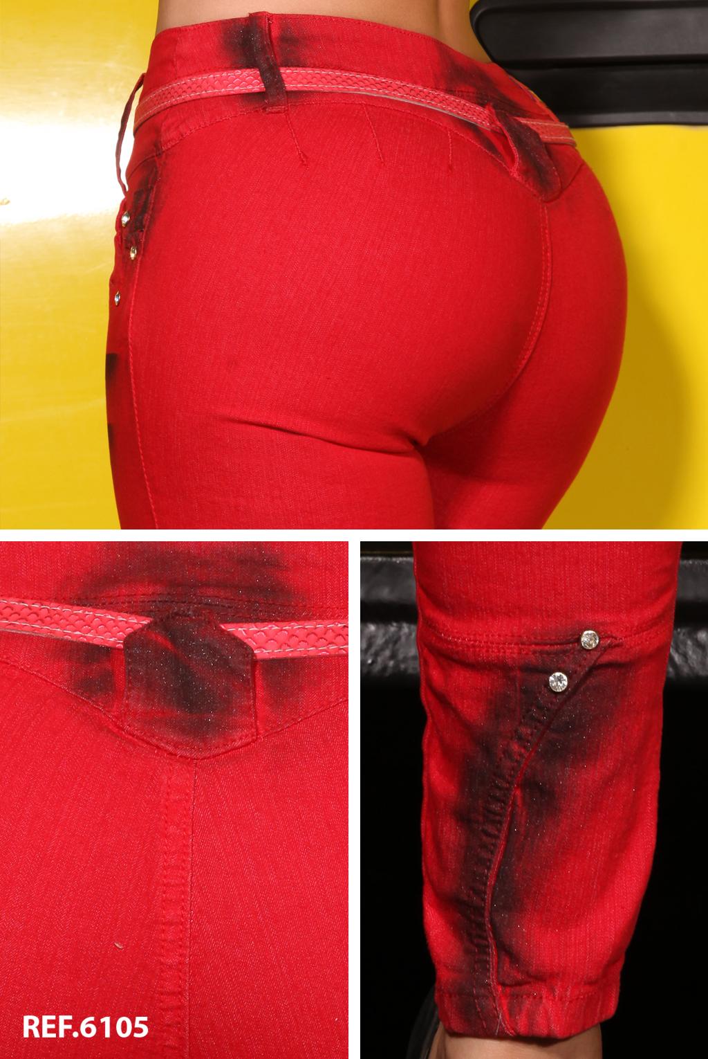 Ref. 006 -6105 Jean Deseo Colombiano Levantacola - Ropa Colombiana