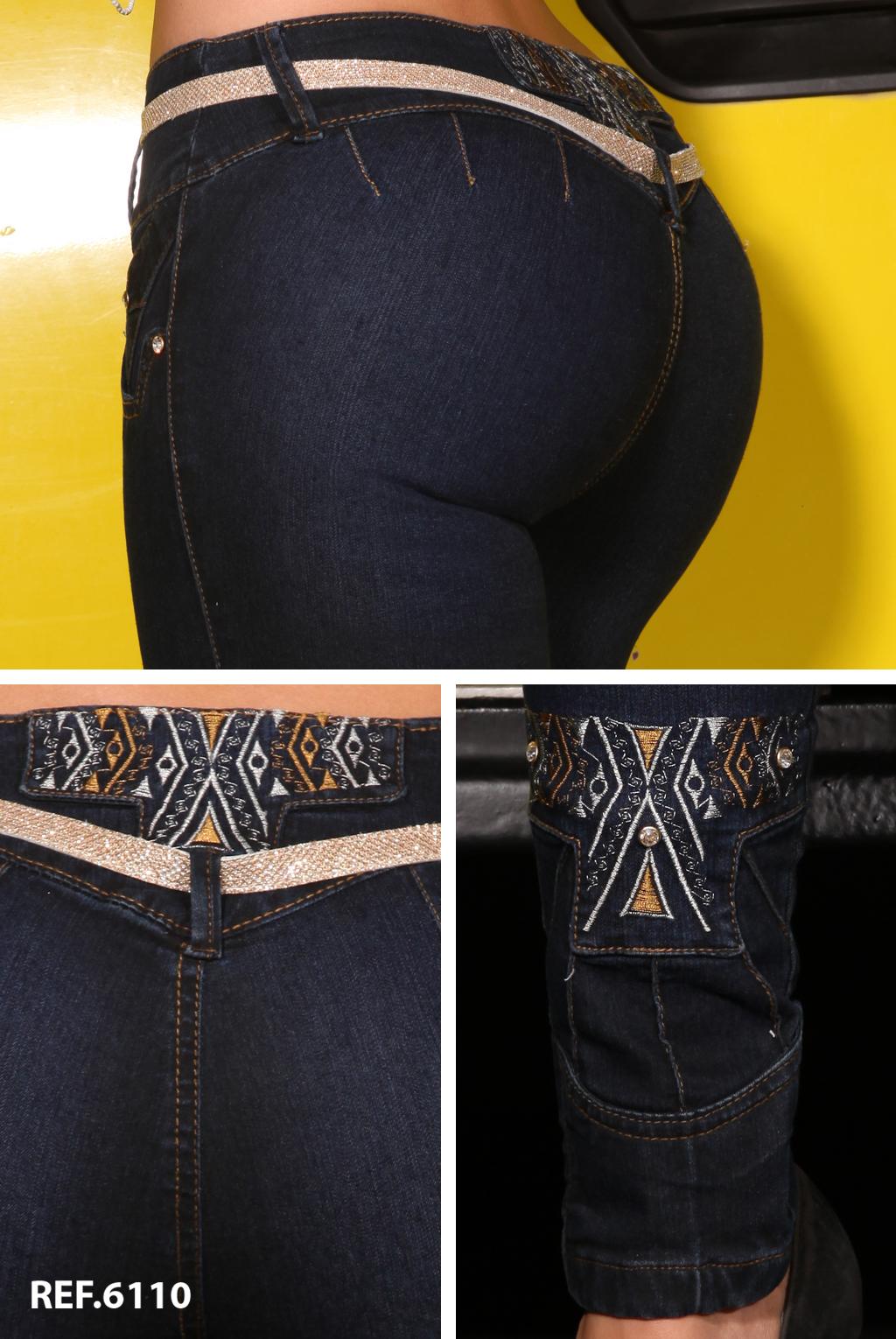 Ref. 006 -6110 Jean Levantacola - Ropa Colombiana