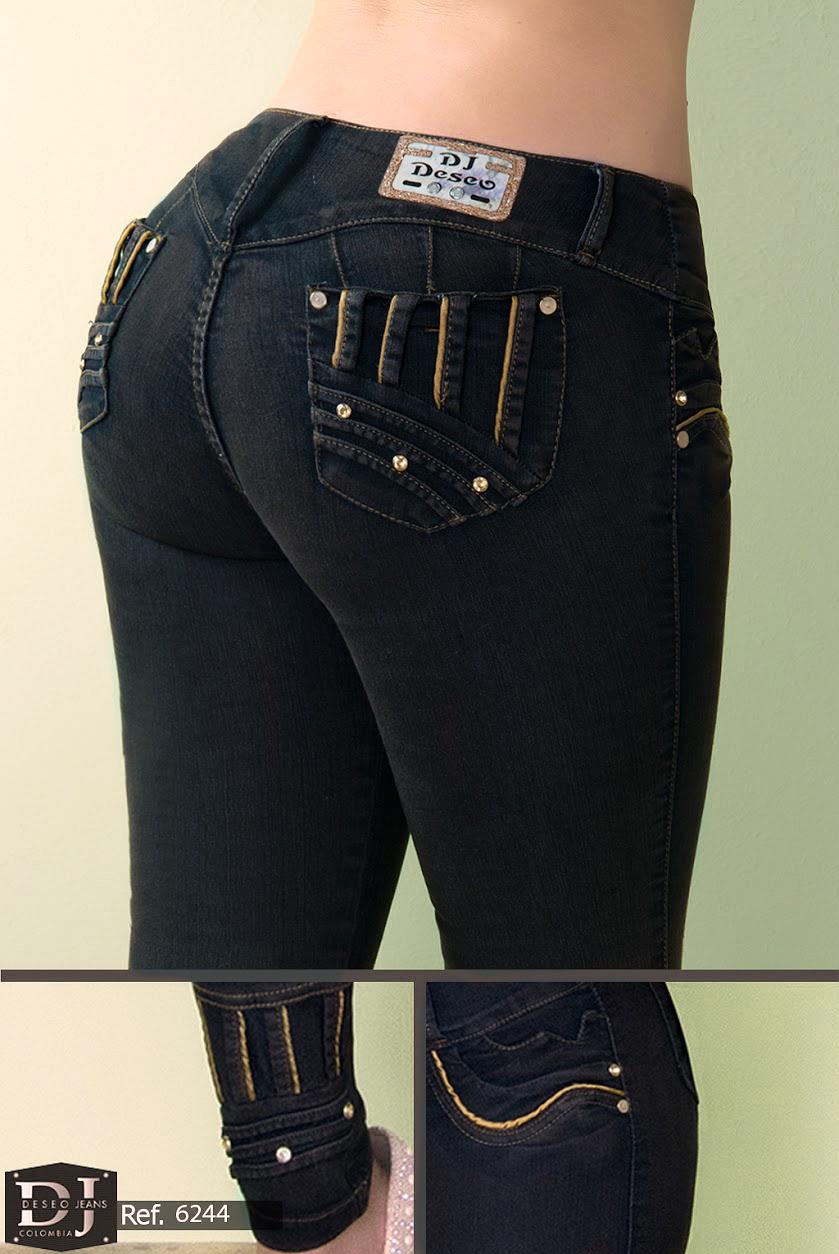 Ref. 006 -6244 Jeans Levantacola Colombiano Deseo - Ropa Colombiana