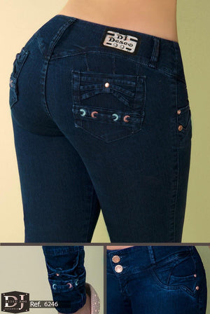 Ref. 006 -6246 Jeans Levantacola Colombiano Deseo - Ropa Colombiana