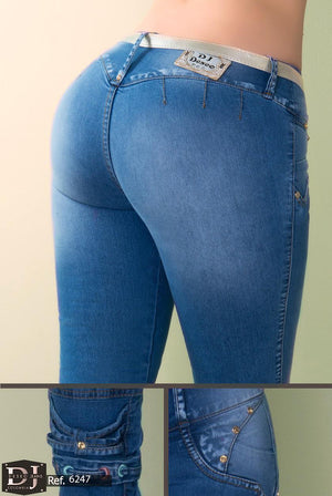 Ref. 006 -6247 Jeans Levantacola Deseo - Ropa Colombiana