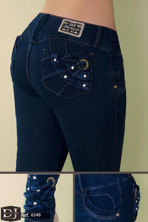 Ref. 006 -6248 JEANS LEVANTACOLA COLOMBIANO DESEO - Ropa Colombiana