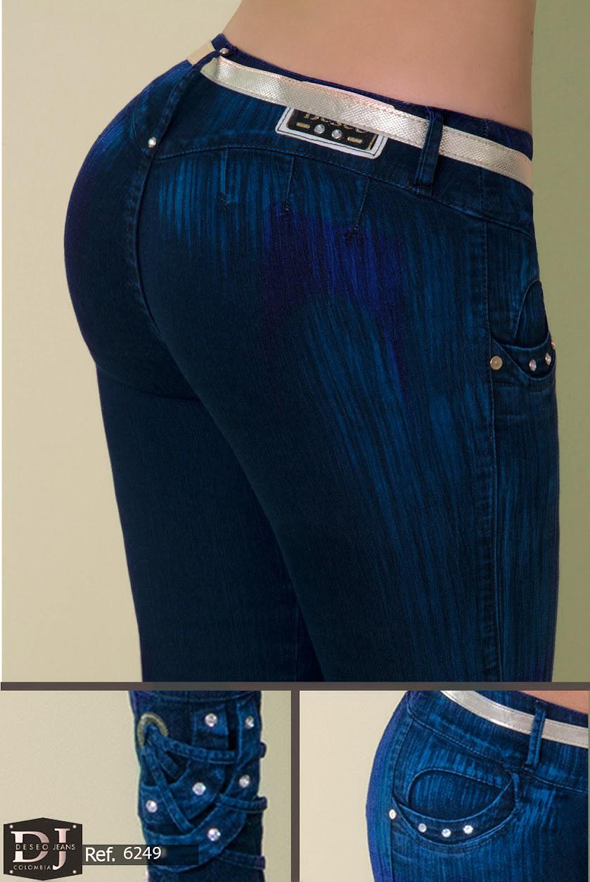 Ref. 006 -6249 Jeans Levantacola Colombiano Deseo - Ropa Colombiana