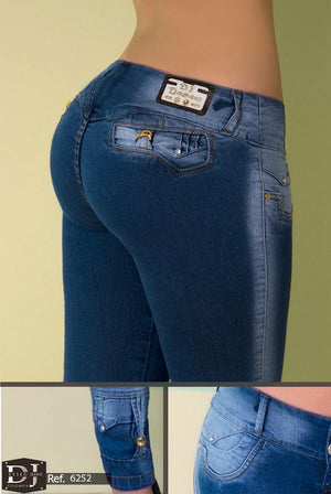 Ref. 006 -6252 Jeans Levantacola Colombiano Deseo - Ropa Colombiana
