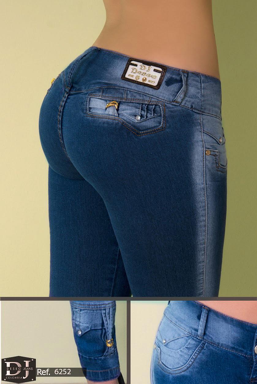 Ref. 006 -6252 Jeans Levantacola Colombiano Deseo - Ropa Colombiana