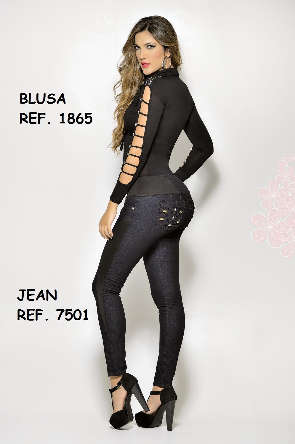 Ref. 030 -7501 Jean Levantacola Colombiano - Ropa Colombiana