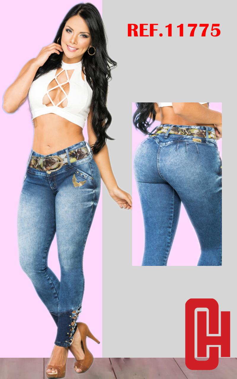 Ref. 001 -11775 Jeans sin Bolsillos - Ropa Colombiana