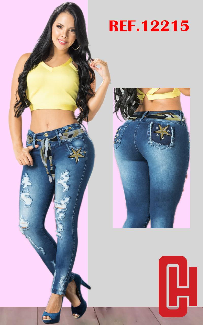 Ref. 001 -12215 Jean Dama Levantacola - Ropa Colombiana