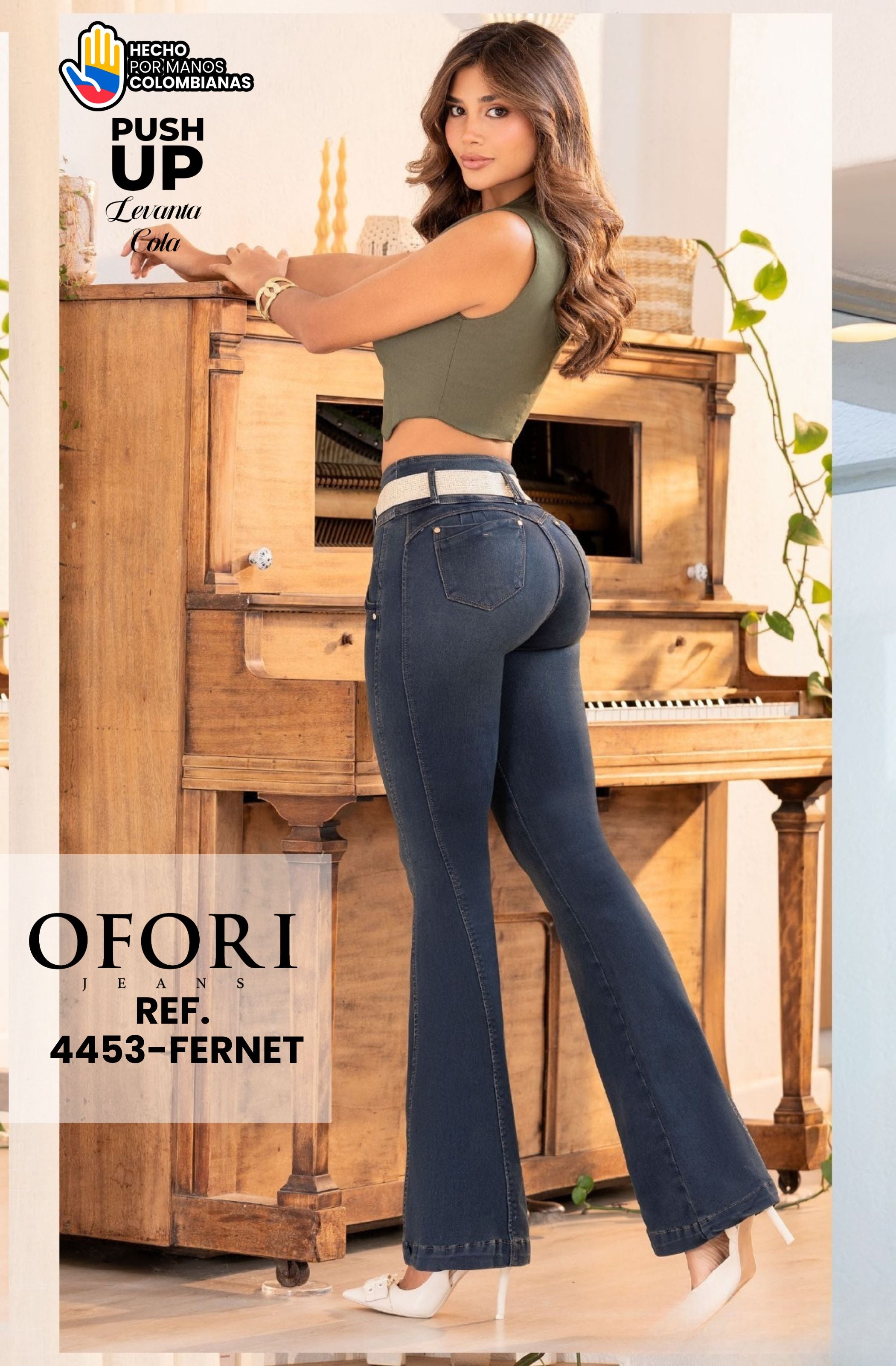8521447 -4453-FERNET Jean Colombiano con Bolsillos Push Up
