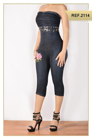 Ref. 007 -2114C Enterizo Capri - Ropa Colombiana