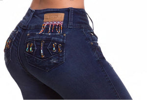 Ref. 041 -9390 Jean Colombiano Levantacola con bolsillos - Ropa Colombiana