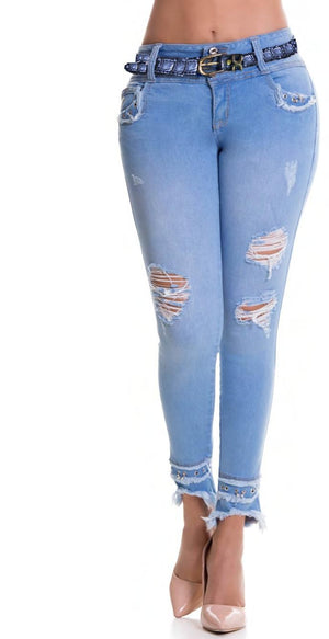 Ref. 041 -9356 Jean Levancola de dama Colombiano - Ropa Colombiana