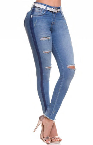 Ref. 041 -31268 Jean clasico Colombiano Con Bolsillos Levantcola - Ropa Colombiana