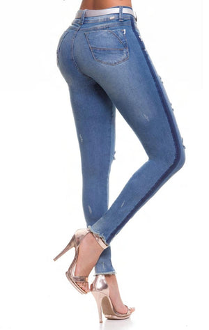 Ref. 041 -31268 Jean clasico Colombiano Con Bolsillos Levantcola - Ropa Colombiana