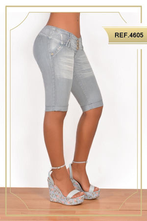 Ref. 001 -4605 Jean Capri levantacola colombiano - Ropa Colombiana