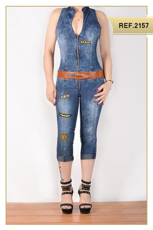 Ref. 007 -2157C Enterizo Sexy Capri Colombiano - Ropa Colombiana