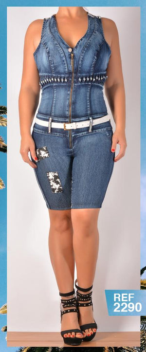 Ref. 007 -2290C Capri Enterizo de Moda Capoheira - Ropa Colombiana