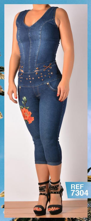 Ref. 030 -7304C Enterizo Capri levantacola de temporada - Ropa Colombiana