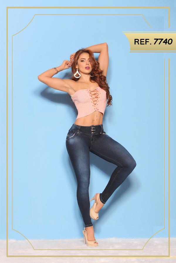 Ref. 006 -7740 JEANS LEVANTACOLA COLOMBIANO - Ropa Colombiana