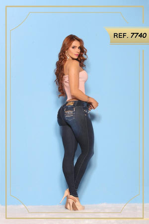 Ref. 006 -7740 JEANS LEVANTACOLA COLOMBIANO - Ropa Colombiana