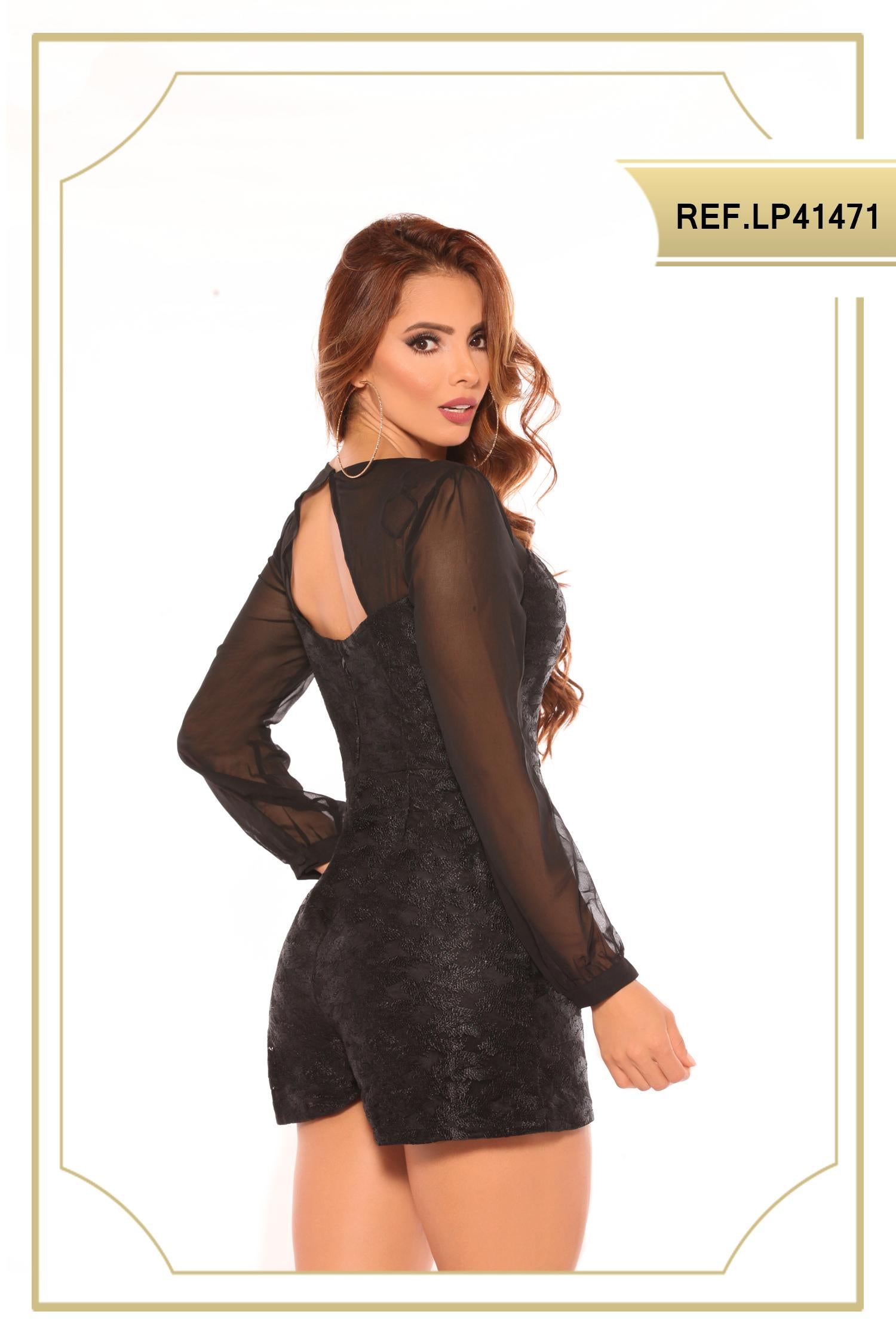 Ref. 003 -LP41471 ENTERIZO MANGA LARGA SHORT - Ropa Colombiana