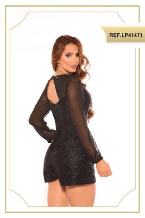 Ref. 003 -LP41471 ENTERIZO MANGA LARGA SHORT - Ropa Colombiana