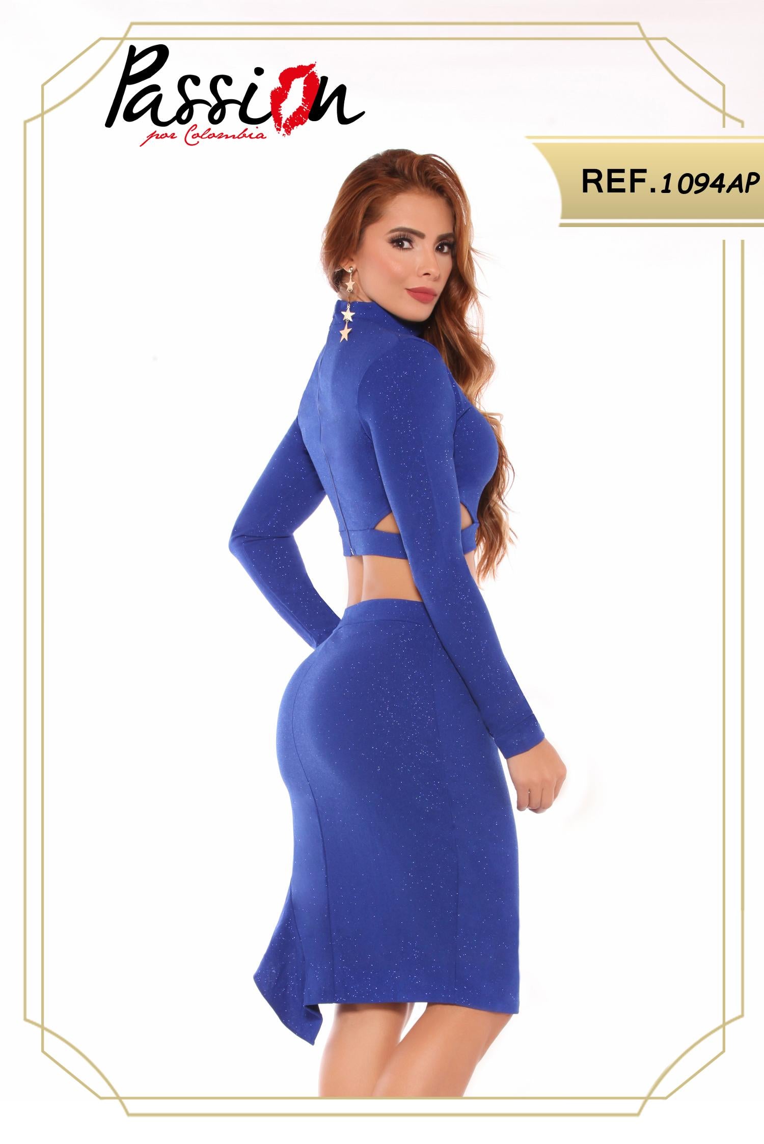 Ref. 003 -IDS1094AP Vestido de fiesta - Ropa Colombiana