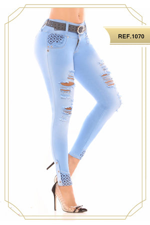 Ref. 051 -1070 OFERTA Jean Colombiano Piel de Durazno - Ropa Colombiana
