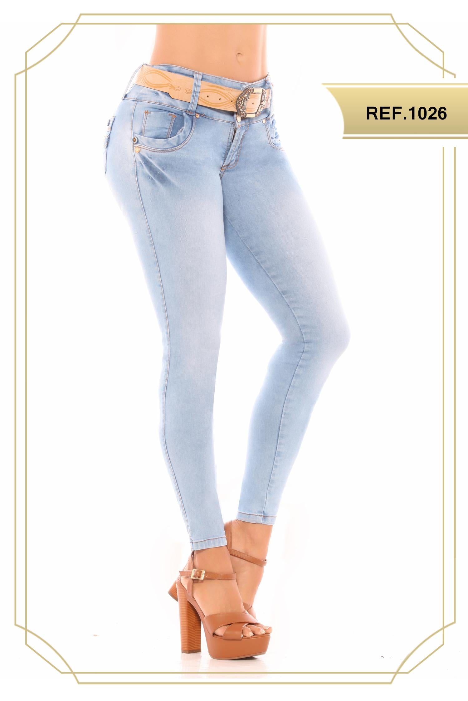 Ref. 051 -1026 Jean Push Up Colombiano Horma Perfecta - Ropa Colombiana