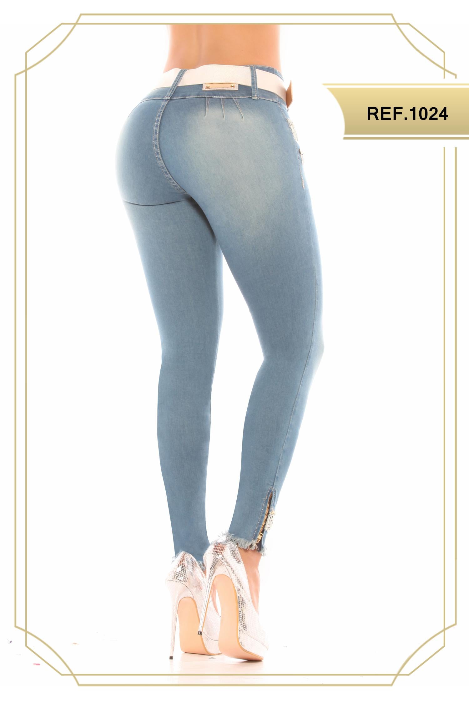 Ref. 051 -1024 Jean Vaquero Para Dama Levantacola Colombiano - Ropa Colombiana