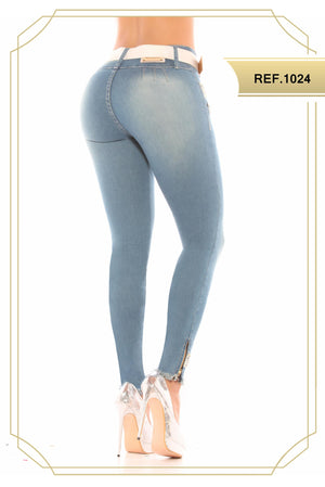 Ref. 051 -1024 OFERTA Jean Vaquero Para Dama Levantacola Colombiano - Ropa Colombiana