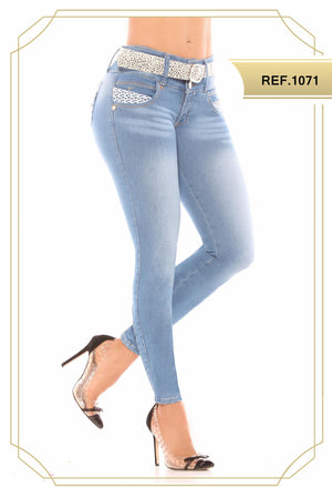 Ref. 051 -1071 Jean Colombiano Con Bolsillos y Resalta tu Figura - Ropa Colombiana