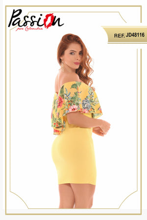 Ref. 003 -JD48116 Vestido corto para dama - Ropa Colombiana