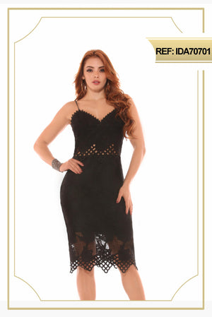 Ref. 003 -IDA70701 VESTIDO DE FIESTA CORTO - Ropa Colombiana