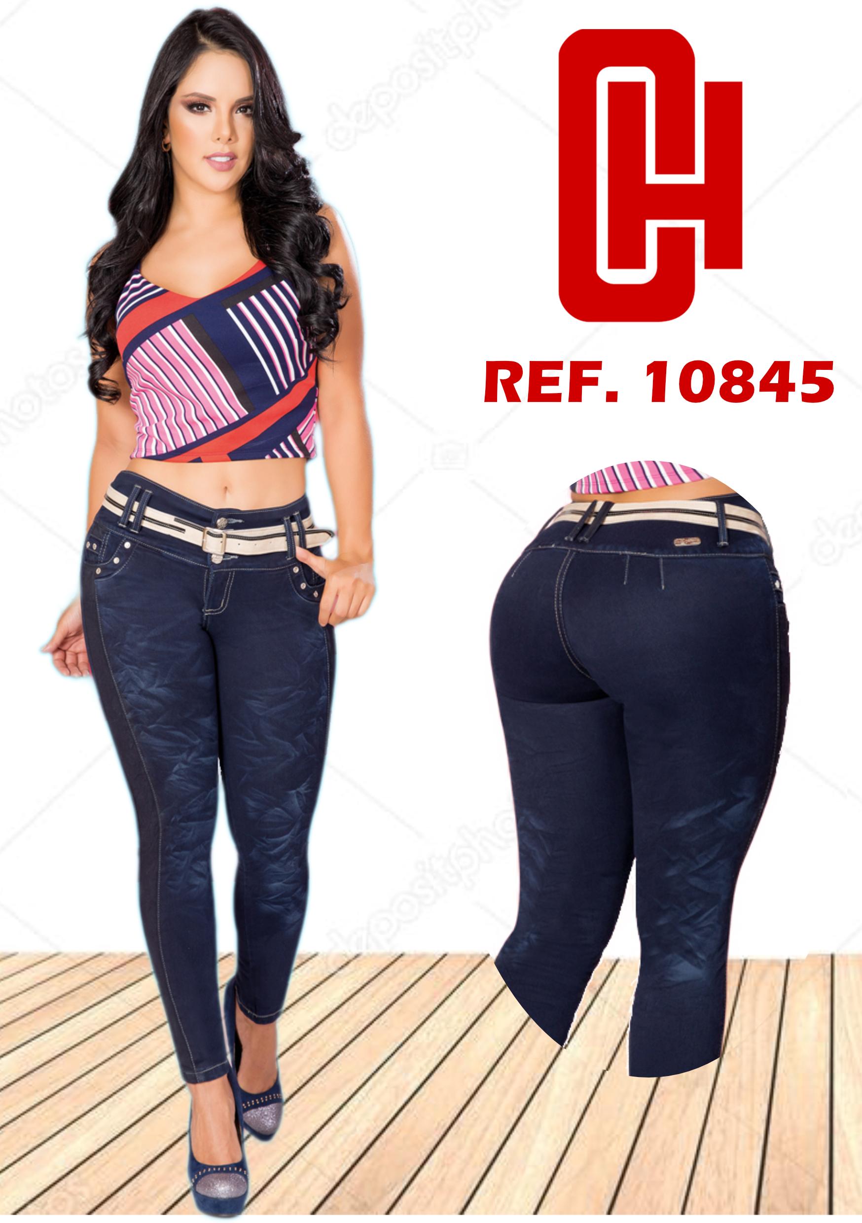 Ref. 001 -10845 JEAN LEVANTACOLA COLOMBIANO SIN BOLSILLOS - Ropa Colombiana