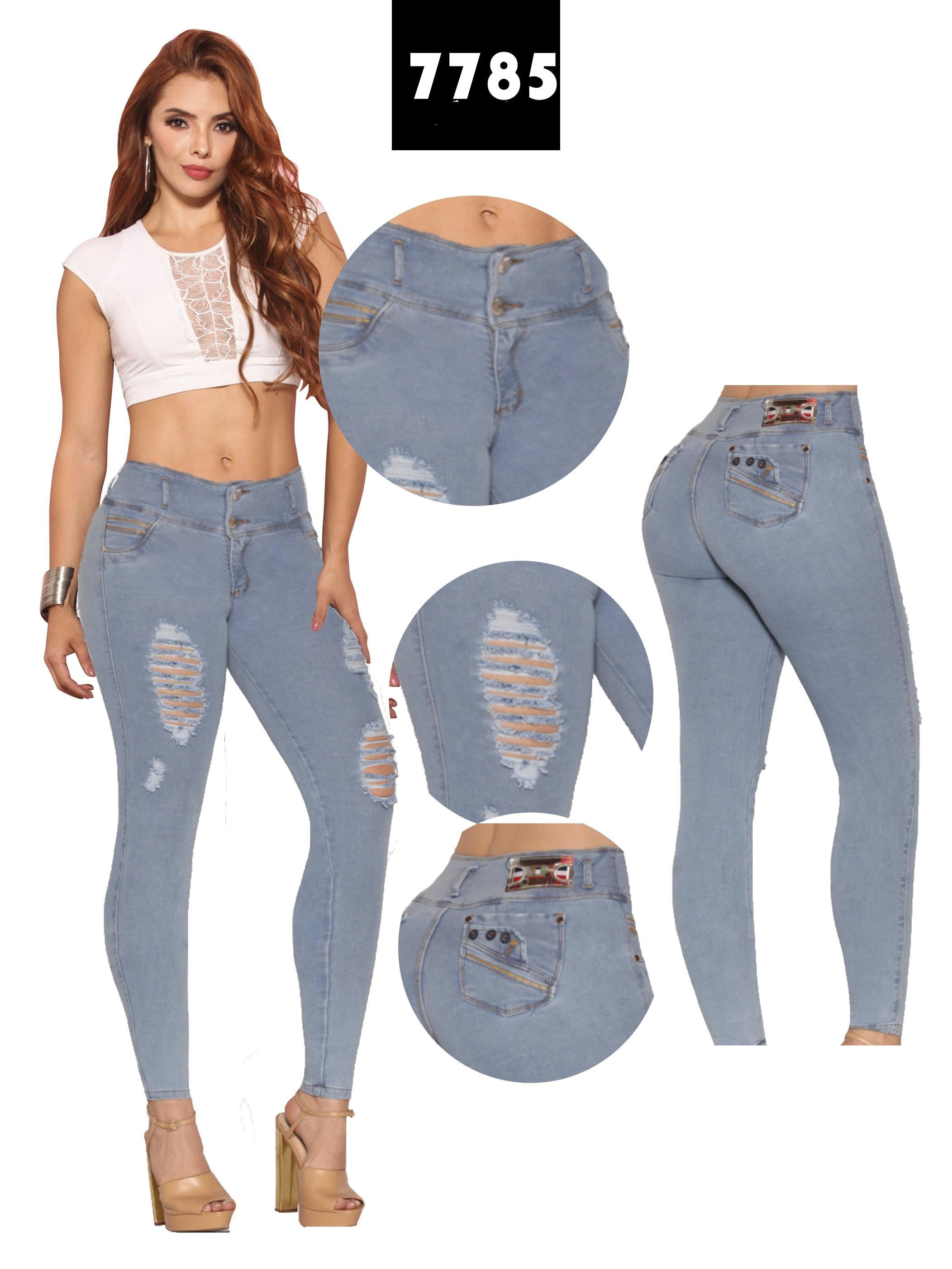 Ref. 006 -7785 Unico y Original Jean Levantacola - Ropa Colombiana