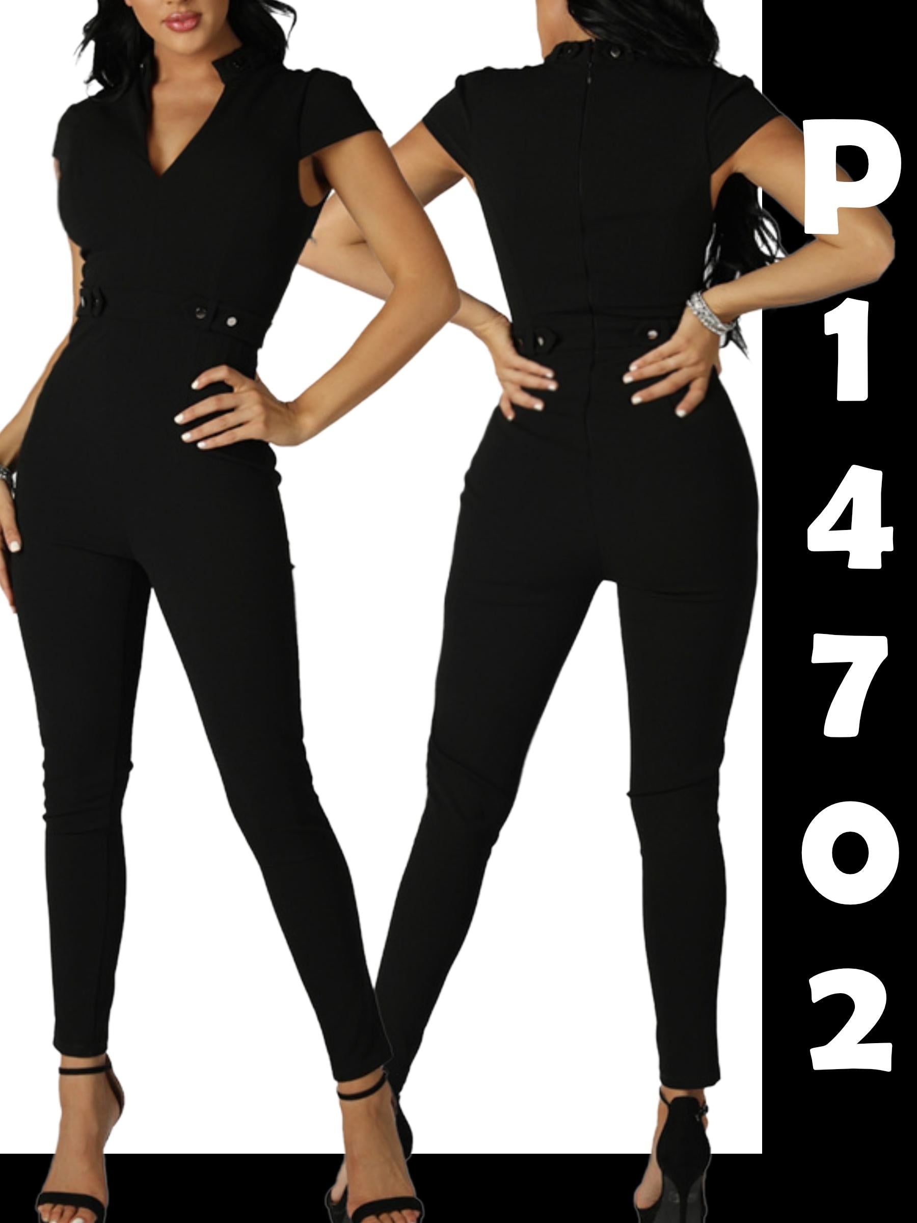 Ref. 003 -P14702 Enterizo Americano de Manga Corta con bota apretada y estilo de horma perfecta - Ropa Colombiana