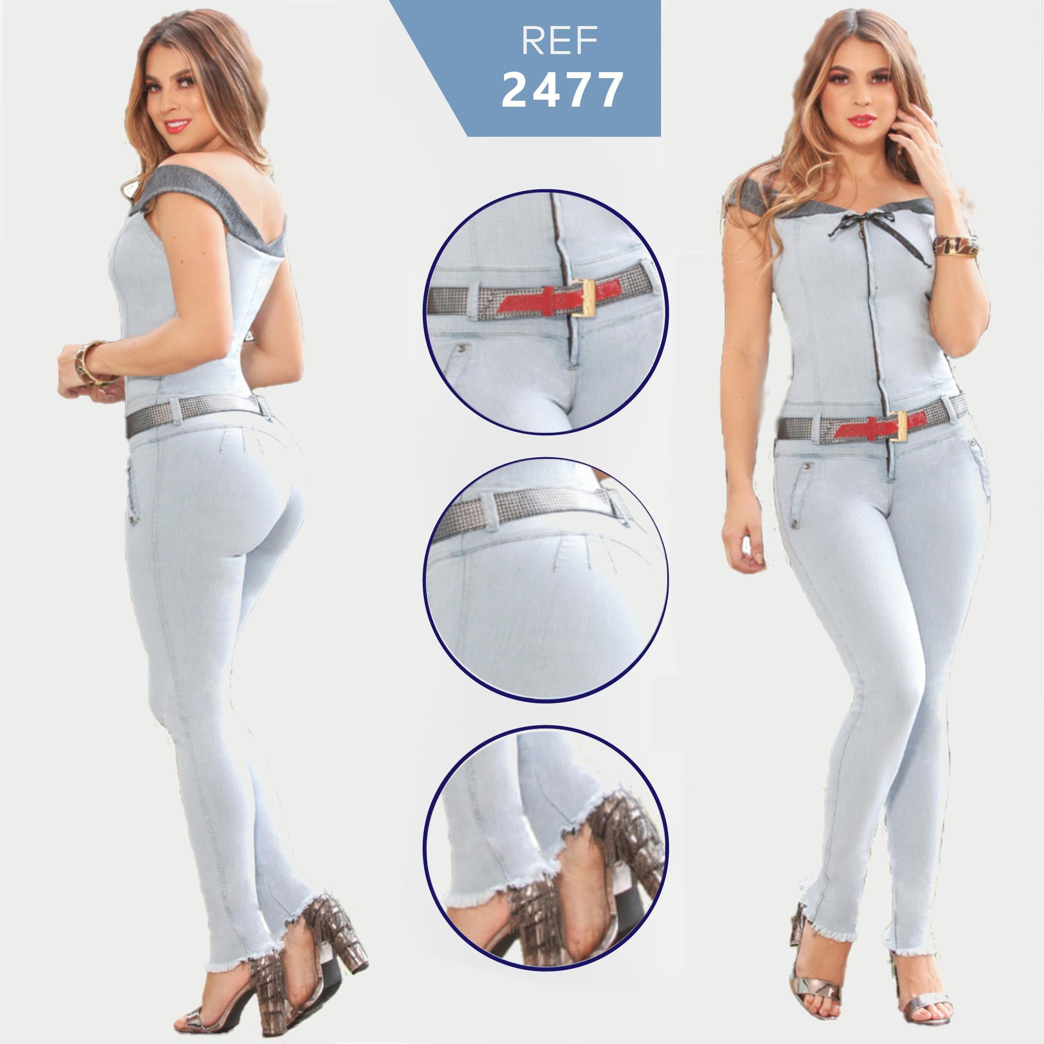 Ref. 006 -2477 Enterizo sin Mangas con diseño push up elaborado en colombia - Ropa Colombiana