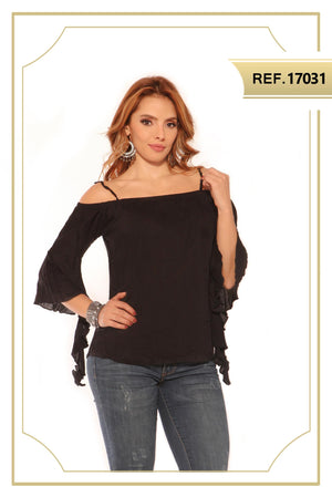 Ref. 004 -17031 BLUSA COLOMBIANA DAMA - Ropa Colombiana