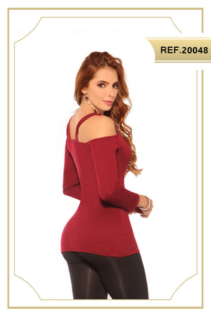 Ref. 004 -20048 Blusa de Moda Cereza - Ropa Colombiana