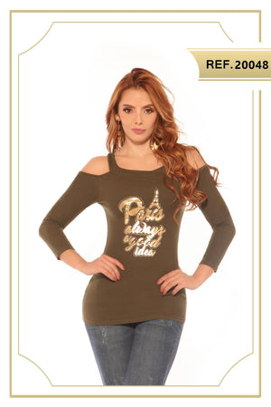 Ref. 004 -20048 Blusa de Moda Cereza - Ropa Colombiana