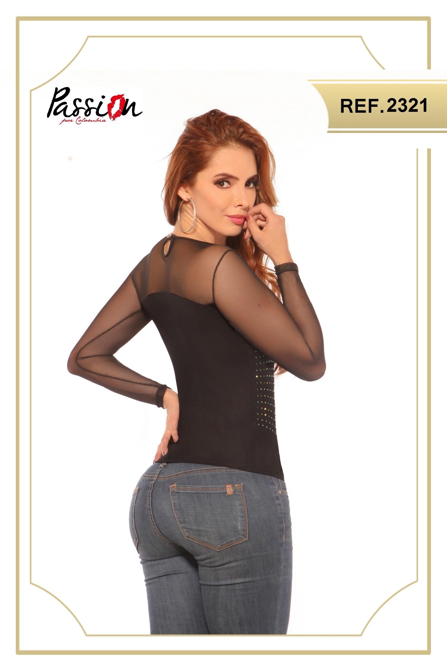 Ref. 030 -2321 Blusa Colombiana Passion - Ropa Colombiana